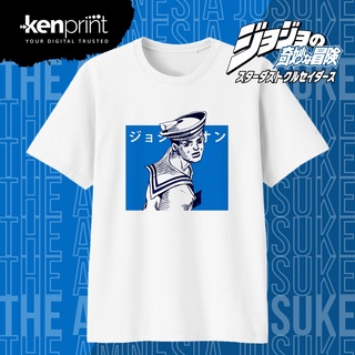 T-shirt  เสื้อยืด พิมพ์ลาย The AMNESIA JOSUKE HIGASHIKATA | Jojos BIZARRE ADVENTURE | Jojolion | ผ้าฝ้ายพรีเมี่ยมยุค 30