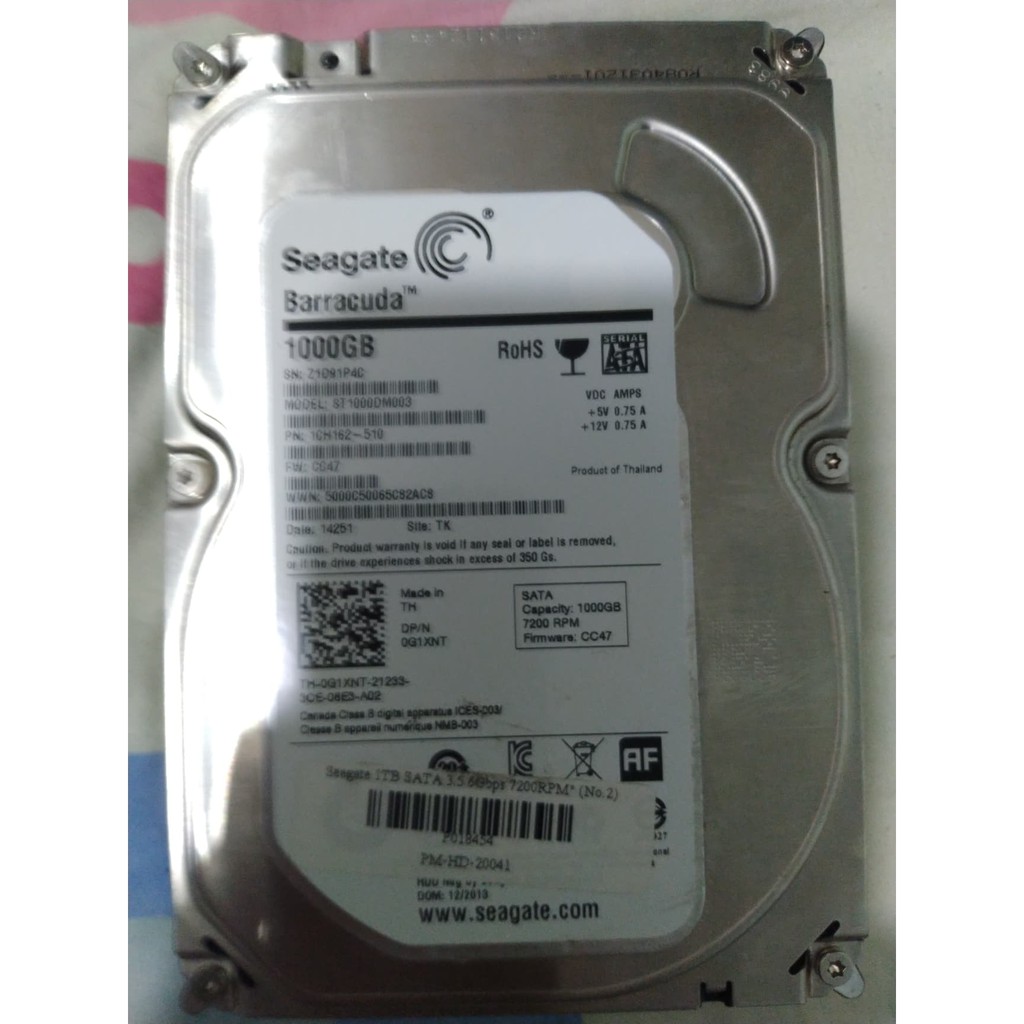 Hard Disk Seagate Barracuda 1tb Sata3 St1000dm010 Nextstepcomputersm74 Thaipick 9050