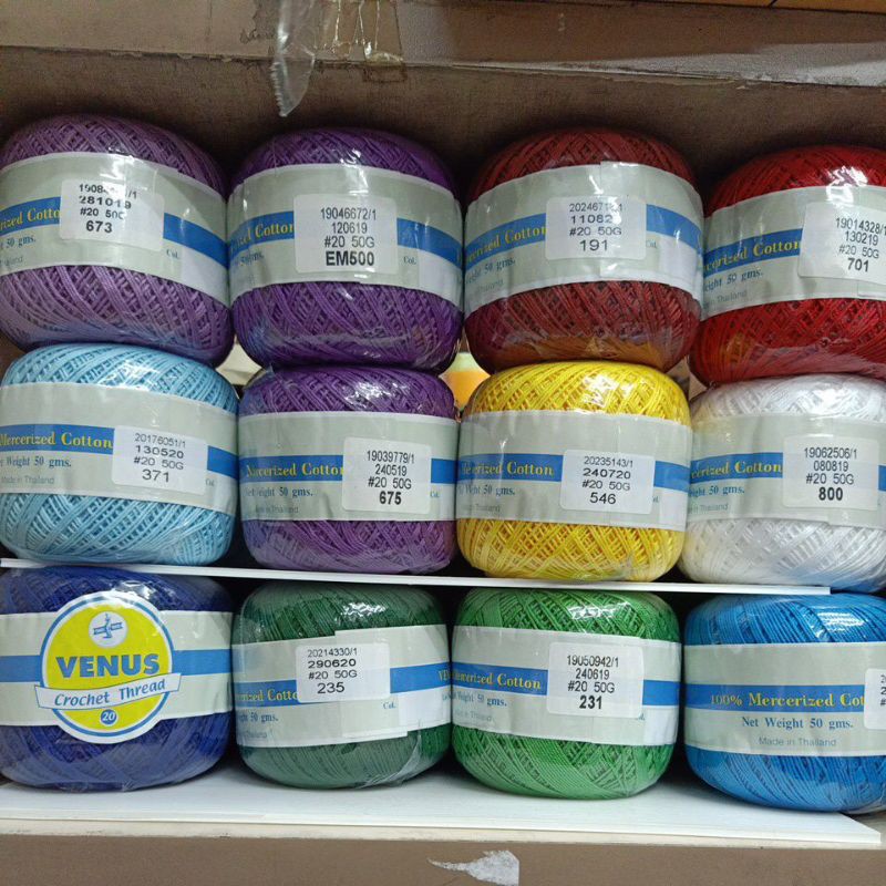 ไหม cotton คอตตอน วีนัสเบอร์20 (50กรัม)
