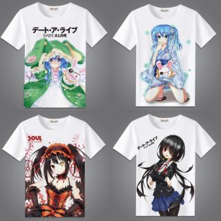 เสื้อยืด ลายอนิเมะ Date A Live 🌸 เสื้อลายการ์ตูน อนิเมะ อนิเมะญี่ปุ่น