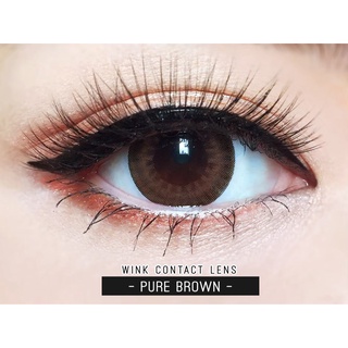 คอนแทคเลนส์ Wink Lens Pure(Gray,Brown) ค่าสายตา 0.00 ถึง -5.00