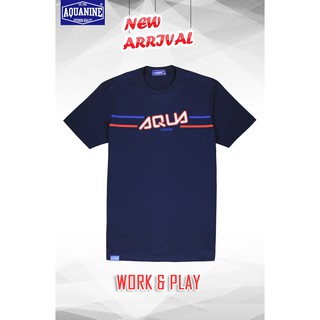 เสื้อยืด AQUANINE - Work&amp;Play Navy