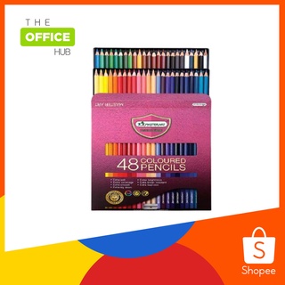 มาสเตอร์อาร์ตดินสอสี สีไม้ 48 แท่ง 48 สี แถมฟรี กบหลาดินสอ 1 อัน