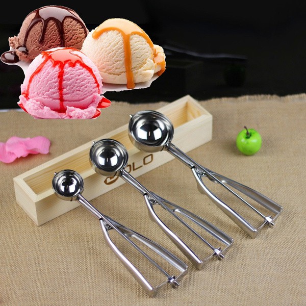 สแตนเลส HEAVY DUTY ICE CREAM SCOOP COOKIES DOUGH SCOOP 4/5CM