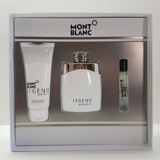 เซ็ต Mont Blanc Legend Spirit 4ชิ้น  - น้ำหอม 100ml  - น้ำหอมพกพา 7.5ml (หัวสเปรย์) - After Sheve Blam 100ml  - กล่องอเน