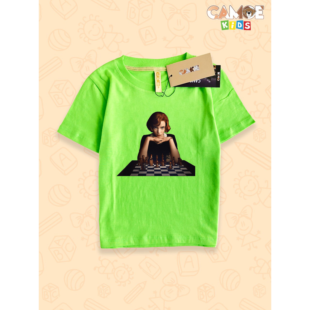 KIDS เสื้อยืด The queens Gambit Anya taylor joy Chess