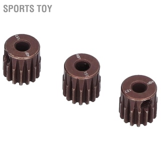 Sports Toy ชุดเฟืองเกียร์เหล็ก 48Dp 15T 3 ชิ้น สำหรับรถบังคับ 1/10 3.175 มม. เพลา/มอเตอร์แปรงถ่าน