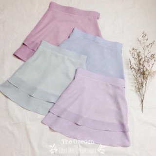 กระโปรงจากร้าน The Garden สีม่วง lavender