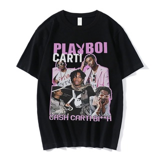 [COD]เสื้อยืดแขนสั้น ผ้าฝ้าย 100% พิมพ์ลายกราฟฟิค Playboi Carti แฟชั่นฤดูร้อน สไตล์ฮิปฮอป สําหรับผู้ชาย และผู้หญิง 2022S