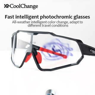 (ส่งไวสินค้าพร้อมส่ง) แว่นจักรยาน COOLCHANGE - เลนส์ Polarized HD กัน UV 100% ประกัน 1 ปี