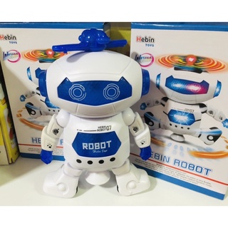 หุ่นยนต์ Hebin robot 07 มีเสียงมีไฟเคลื่อนที่ได้