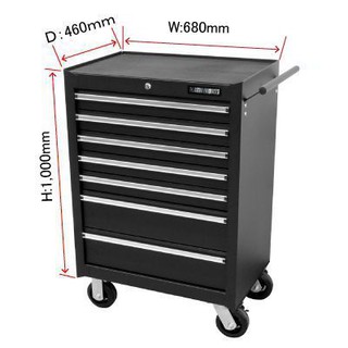 ตู้เก็บเครื่องมือขนาดใหญ สีดำ ( Tool Cabinet 7 Drawer Black RC699D )