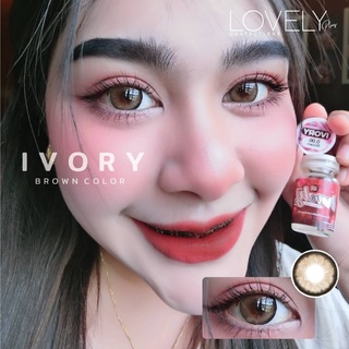 คอนแทคเลนส์ Lovelylens รุ่น Ivory Brown (สีน้ำตาล)