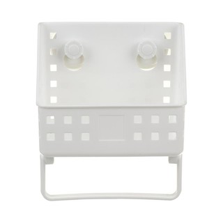 ตะกร้าแขวนติดผนังสูญญากาศ R1860 สีขาว ตะกร้าใส่ของในครัว PLASTIC BASKET WITH SUCTION CUP R1860 WHITE