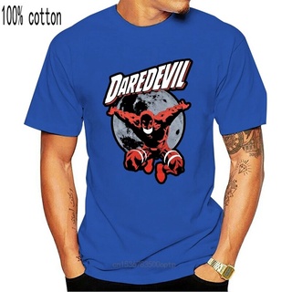 เสื้อยืดผู้ มาใหม่ เสื้อยืดลําลองแฟชั่น แขนสั้น คอกลม พิมพ์ลาย Daredevil Launching In The Moonlight สไตล์วินเทจ สําหรับส