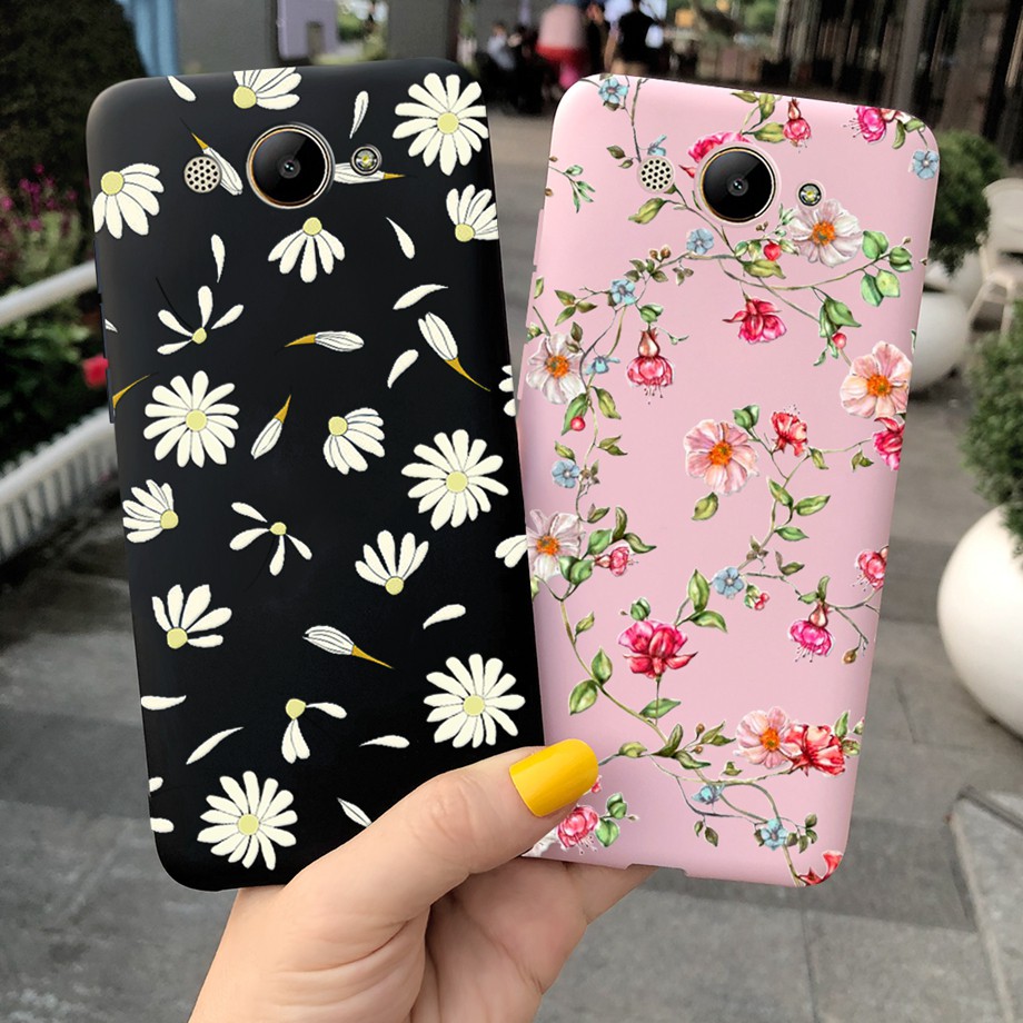 เคสโทรศัพท์มือถือลายดอกเดซี่น่ารักสําหรับ Huawei Y5 Y6 2017 Mya-L22 Mya-U29 Y3 2017 2018 Cro-L02
