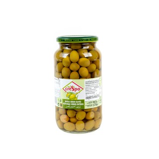 คริสโป มะกอกเขียวในน้ำเกลือ 907 กรัม Crispo green olives in brine 907 grams