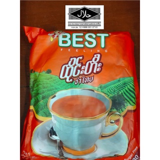 Best coffee feeling ชาดำ ชาดำเย็น ชาดำร้อน 3in1แพ็ค30ซอง ไม่มีน้ำตาล รสหวาน 540กรัม มีราคาส่ง มีเก็บปลายทาง