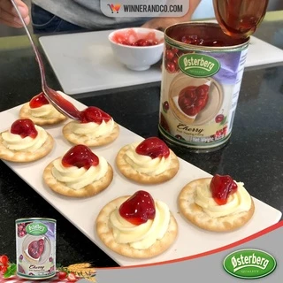 OSTERBERG ฟรุตท็อปปิ้งและฟิลลิ่งเชอร์รี่ 35% 620g | Cherry Fruit Topping & Filling