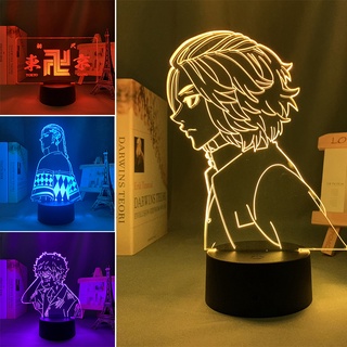 โคมไฟอะคริลิค 3D Led รูปการ์ตูน Tokyo Revengers สําหรับตกแต่งบ้าน