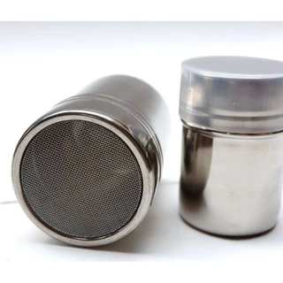 กระปุกโรยผง ที่โรยผงสแตนเลส ขวดโรยผง Powder Shaker กระปุกโรยโกโก้ ที่โรยโกโก้