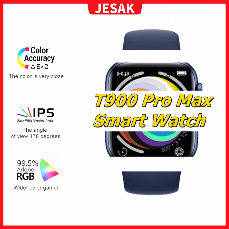 T900 Pro Max สมาร์ทวอทช์กีฬากันน้ํา Serie 7 Fitness Tracker Digital Heart Rate Smartwatch