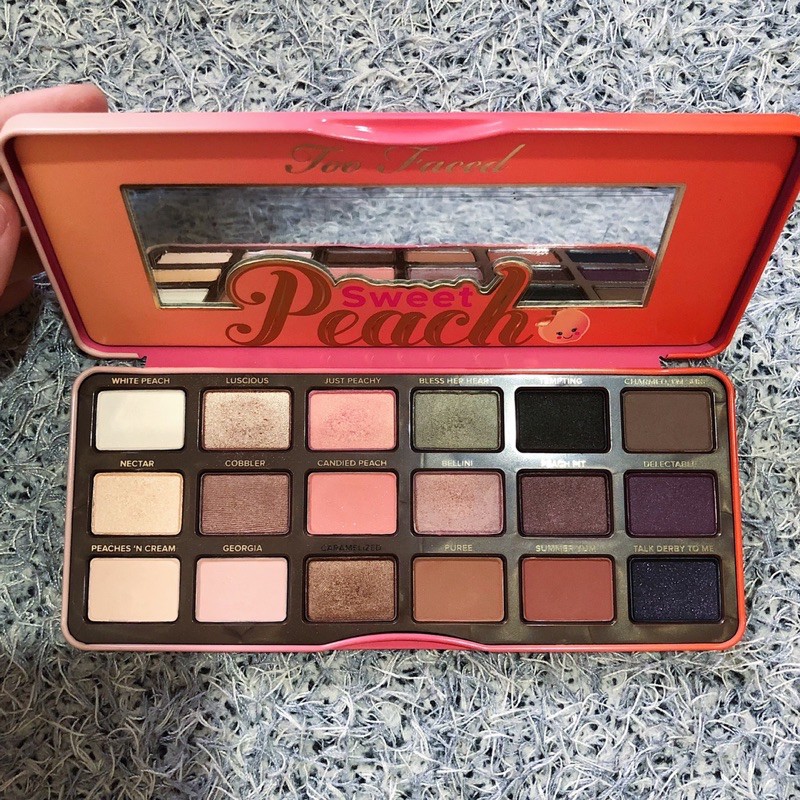 Like New Too Faced Sweet Peach Eyeshadow Palette