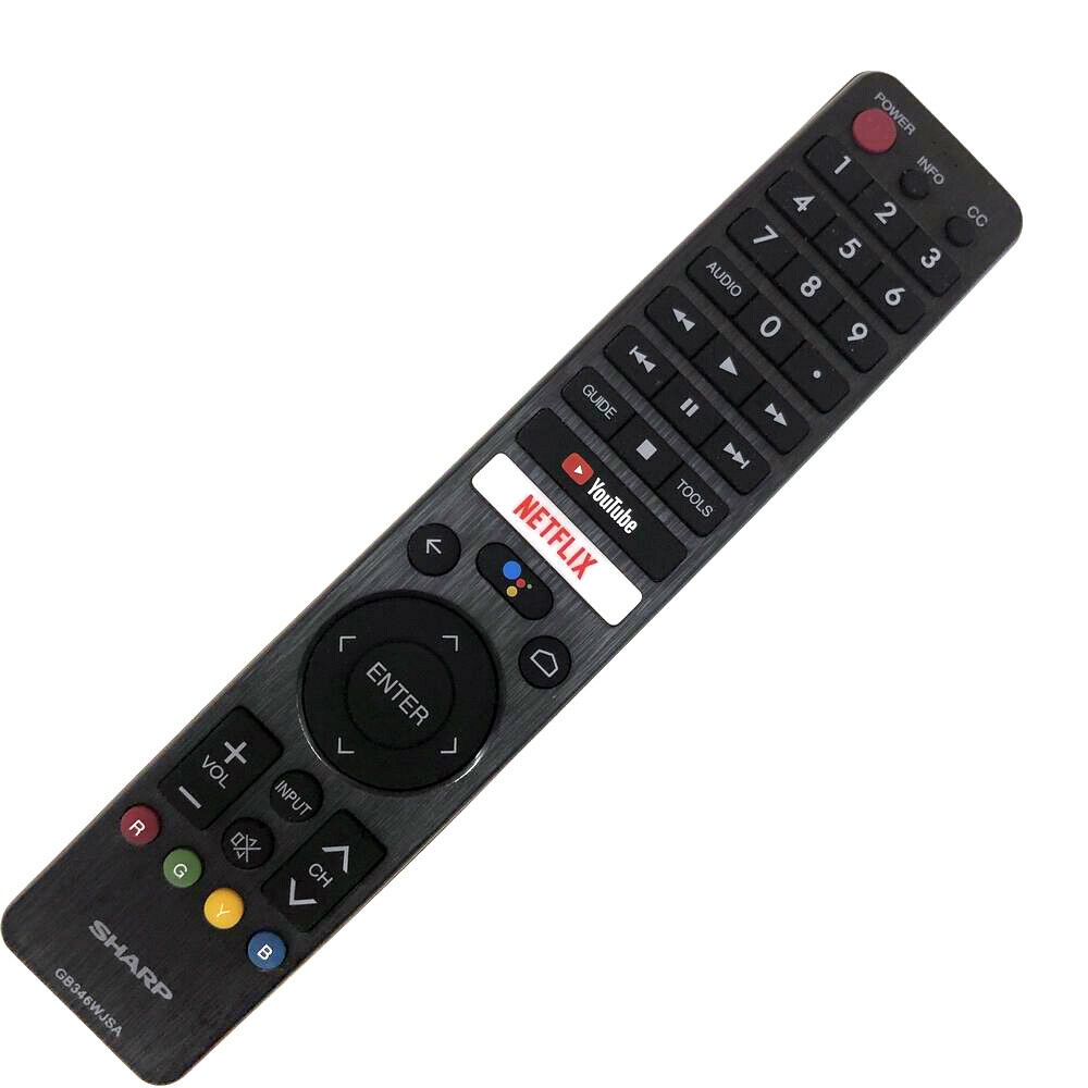 ใหม่ GB346WJSA สําหรับ Sharp Netflix Voice TV รีโมทคอนโทรล RRMCGB346WJSA GB326WJSA