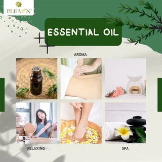PLEARN Essential Oil น้ำมันหอมระเหย 100% (50 ml,100 ml) ใช้กับเครื่องพ่นอโรม่า เตาอโรม่า ผสมน้ำมันนวด ทำสเปรย์ น้ำมันหอม