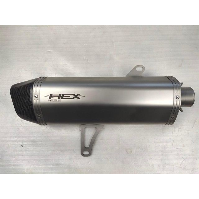 PR2 ปลายท่อ HEX TITANIUM COLOR 35 CM ตรงรุ่น