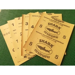 (รีมละ 60 แผ่น) กระดาษทราย กระดาษทรายขัดแห้งปลาฉลาม SHARK คุณภาพจาก TOA กระดาษทรายฉลาม กระดาษทรายแห้ง กระดาษทรายขัดไม้
