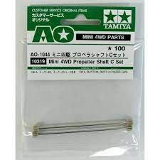 Tamiya 10319 Mini 4WD Propeller Shaft C Set Compatible with FM-A, Super X and Super XX chassis cars.