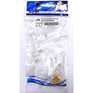 หัวแจ็ค CAT 5 (RJ45) US-1001 LINK (10ตัว/pack)