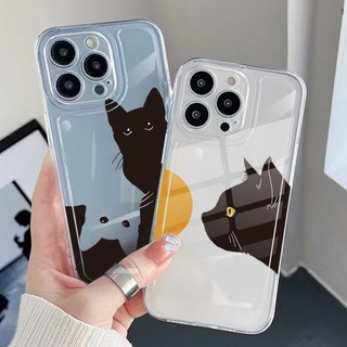 เคสโทรศัพท์มือถือ TPU ใส กันกระแทก ลายแมว สําหรับ Infinix Note 12 G96 Hot 12i 10S 11 10 Play 11S 10i Smart 6 HD X6511 X657B X6512 X6823C