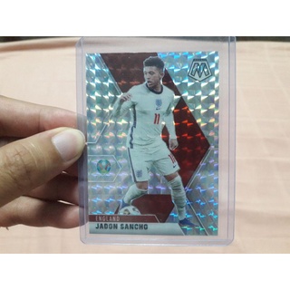 การ์ด เจดอน ซานโช่ SILVER PRIZM ยี่ห้อ PANINI รุ่น MOSAIC ยูโร 2020 / JADON SANCHO ฟุตบอล EURO สะสม