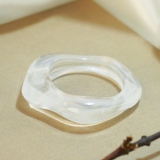 แหวนสีใสมีเงาสายรุ้ง | แหวนแฟชั่น มินิมอล แหวนอะคริลิก แหวนสไตล์เกาหลี แหวนราคาถูก แหวนเจ้าหญิง แหวนเจ้าสาว