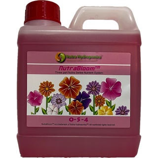 Nutra Hydroponics NutraBloom - compare General Hydroponics Flora Series FloraBloom - full 1 liter bottles FOX FARM DWC