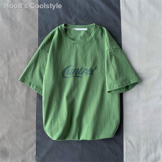 ❒☃✆ฤดูร้อนใหม่แขนห้าจุดเสื้อยืดชายเกาหลีหลวมคอกลมอินเทรนด์สไตล์ฮ่องกงพิมพ์ตัวอักษร BF คู่แขนสั้น