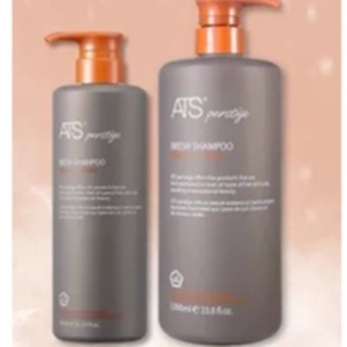 แชมพู#ATS Perstige Bresh Shampoo  ช่วยเสริมความแข็งแรงให้กับหนังศีรษะ ลดความมัน และกลิ่นอับชื้น แถมสบู่น้ำนมข้าว