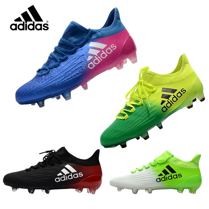 สนับแข้ง ถุงเท้าฟุตบอล [16.1]Adidas FG Soccer Shoes ใหม่ น้ำหนักเบาสวมใส่ทนรองเท้าฟุตบอลการฝึกอบรมลื่น รองเท้าสตั๊ด รองเ