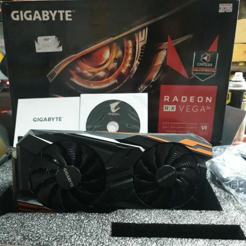 VGA card การ์ดจอ amd redeon rx vega56 8gb มือสอง พร้อมกล่อง