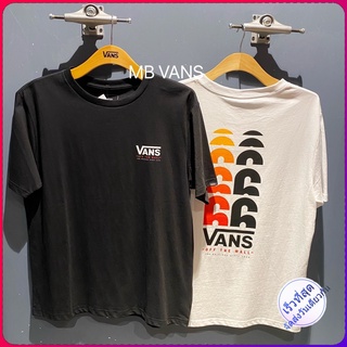 Vans เสื้อยืดกีฬาคอกลมลําลองสีดําและสีขาวสําหรับผู้ชาย Vn0A5F3Fblk/Vn0A5F3Fwh