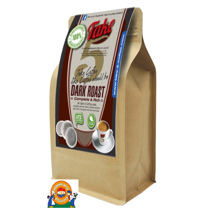 Senseo, Dark Roast Coffee, 36 pods-Weight 250 g. - European Coffee the Asian way กาแฟคั่วบดอัดแผ่นสำ