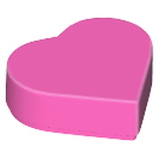 [654] ชิ้นส่วนเลโก้ Lego Part Tile, Round 1 x 1 Heart (39739) ราคา/ชิ้น