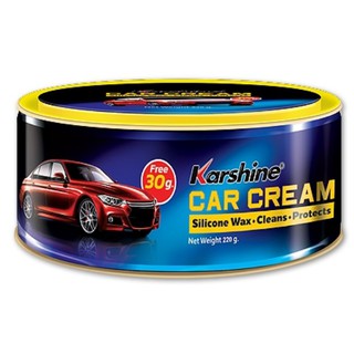 คาร์ชายน์ คาร์ครีม แวกซ์ น้ำยาขัดสีรถ Karshine Car Cream wax 220 กรัม