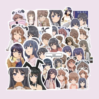 สติกเกอร์ BUNNY GIRL SENPAI กันน้ํา 9 ชิ้น