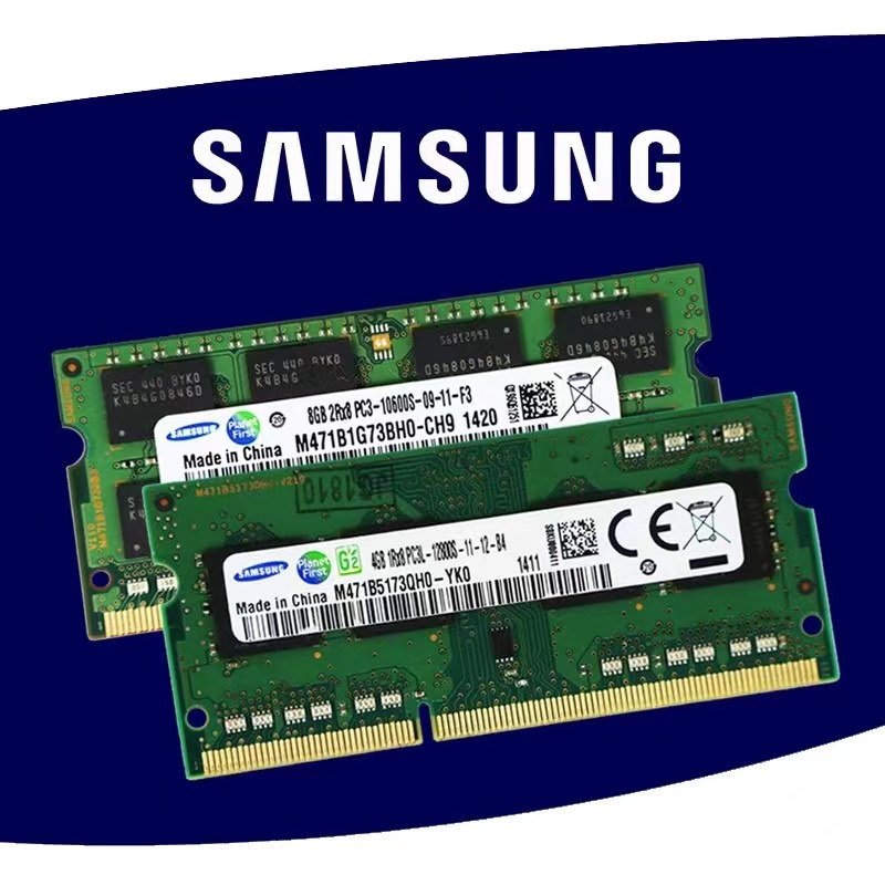 Samsung DDR3 RAM 4/8GB SODIMM PC3 DDR3 1600 Mhz 1.5V 204Pin พอร์ตหน่วยความจำ RAM สำหรับแล็ปท็อป Macbook Notebook