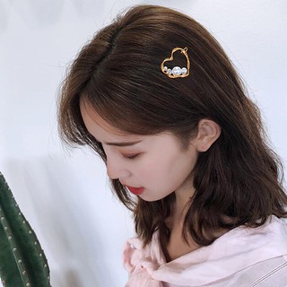 กิ๊ฟติดผมแฟชั่นไสต์สาวเกาหลีสีทองติดมุก