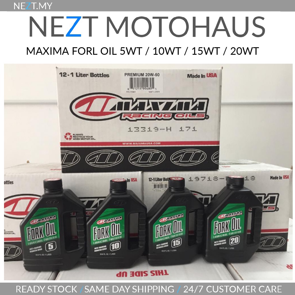 MAXIMA FORK OILS STANDARD HYDRAULIC 5WT,10WT,15WT,20WT
