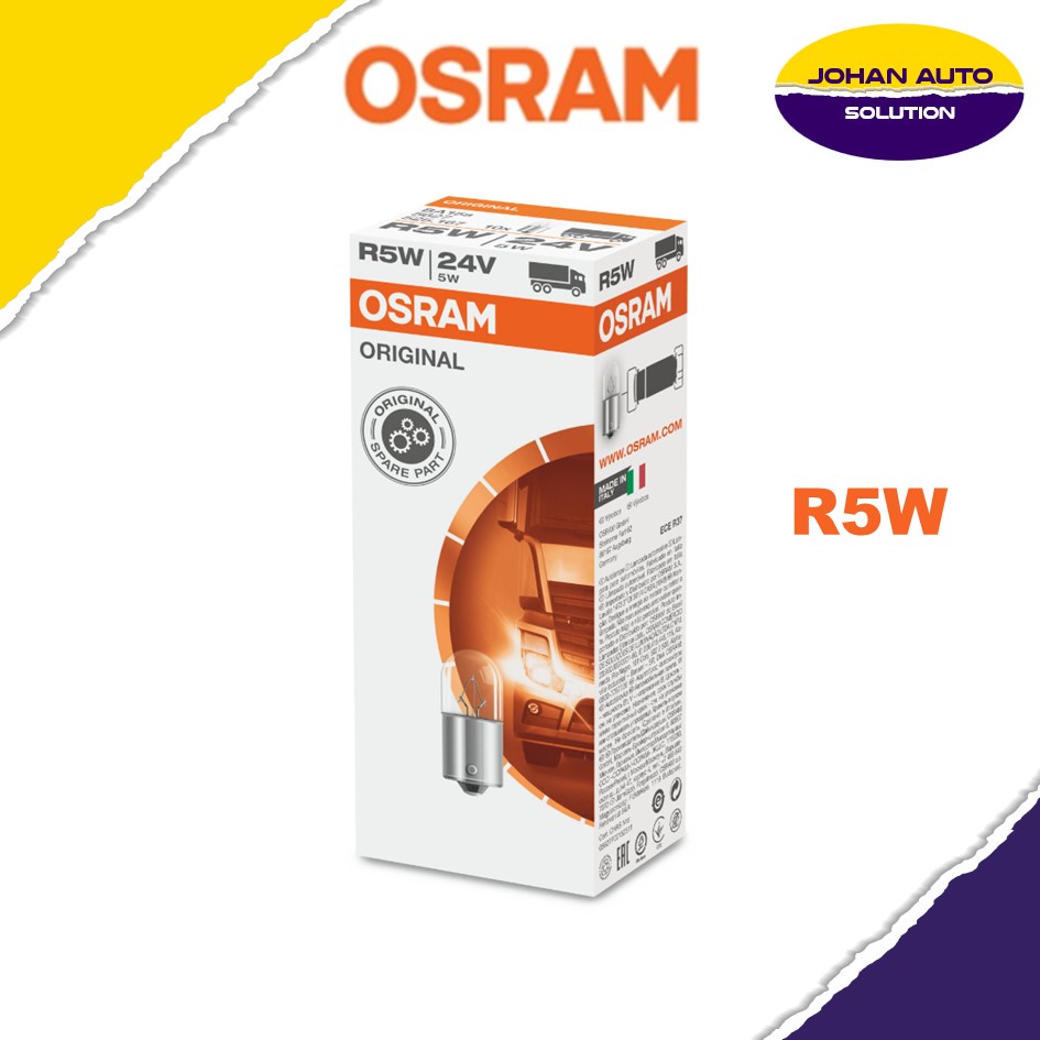 OSRAM หลอดฮาโลเจน 24V 10 ชิ้น R5W